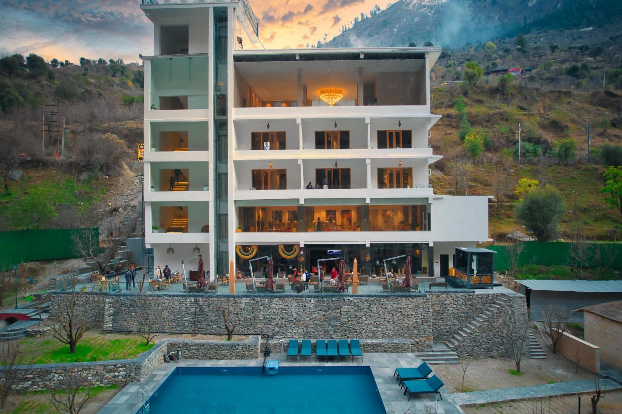 Echor Palm Bliss Riverside Resort & Spa Kasol Exteriör bild