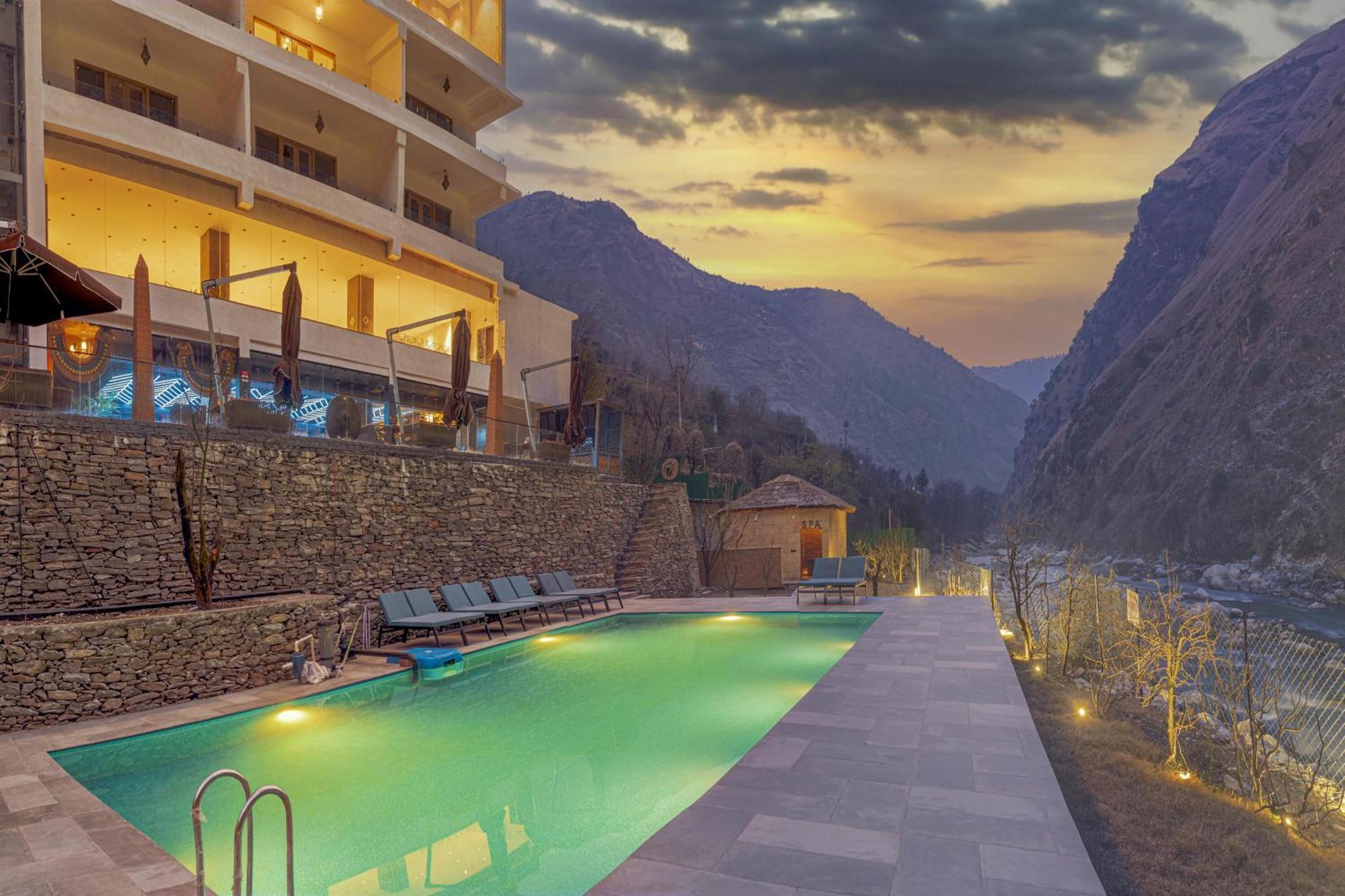 Echor Palm Bliss Riverside Resort & Spa Kasol Exteriör bild